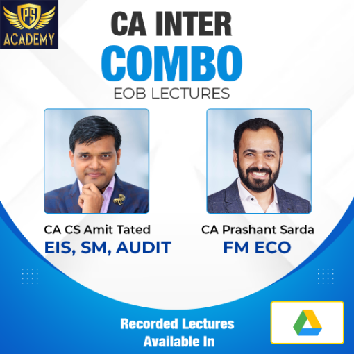 Picture of CA Inter Combo FM-ECO and Audit and EIS-SM  EOB lectures 