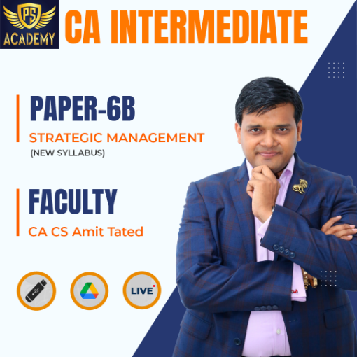 Picture of Paper-6B:  Strategic Management	By CA CS Amit Tated (New Syllabus)