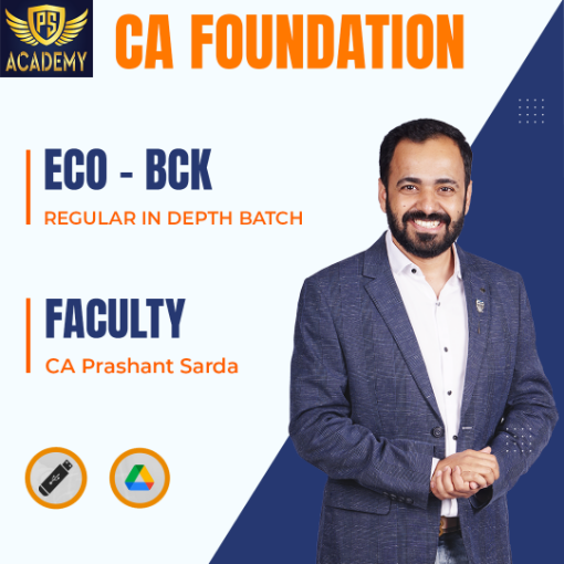 Picture of CA Foundation Eco- BCK Regular in depth batch New Syllabus By CA Prashant Sarda