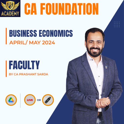 Picture of CA Foundation Business Economics -10-April/ May 24 By CA Prashant Sarda