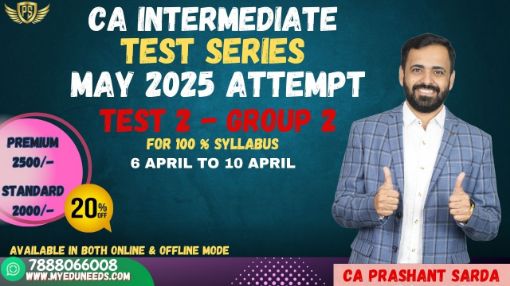 Picture of CA Inter Test Series - both group, Test-2 100% Syllabus