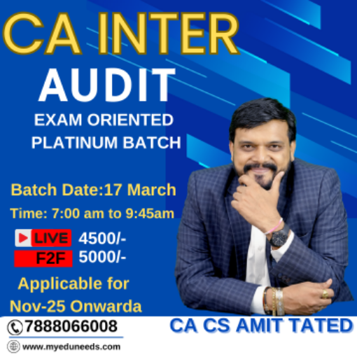 Picture of CA Inter AUDIT New Exam oriented Platinum Batch by CA Amit Tated