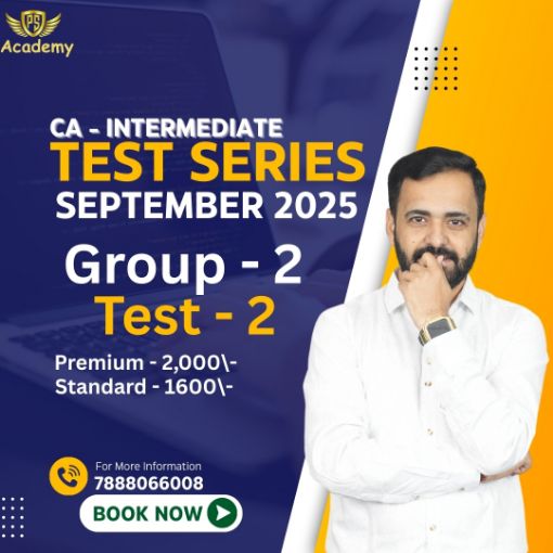 Picture of CA Intermediate Test Series - Group-2, Test-2 100% Syllabus