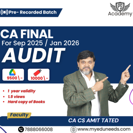 Picture of CA Final Audit Regular Diamond  Batch  By CA CS Amit Tated