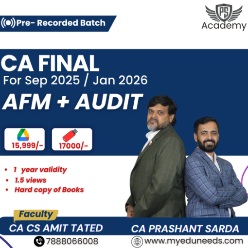 Picture of COMBO-CA FINAL AUDIT + AFM By CA AMIT TATED & CA PRASHANT SARDA 