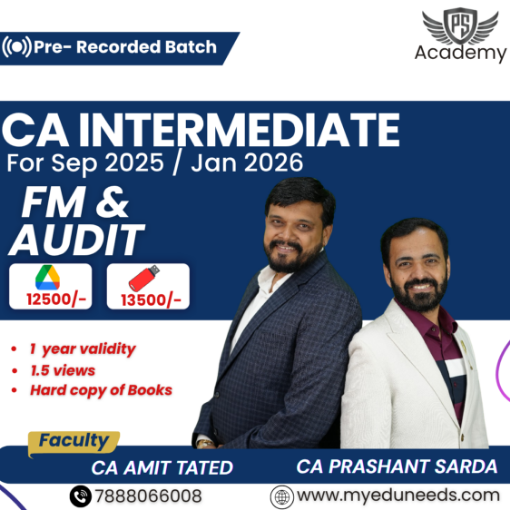 Picture of CA INTERMEDIATE FM & AUDIT BY  CA Prashant Sarda, CA Amit Tated