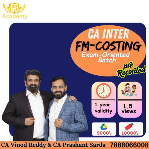 Picture of COMBO FM + Costing Eob Batch BY CA PRASHANT SARDA & CA Vinod Reddy