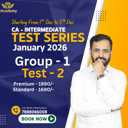 Picture of CA Intermediate Test Series - Group-1, Test-2 100% Syllabus 